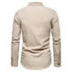thumbnail image 4 of Nueva camisa de negocios ligera con botón de solapa informal de color sólido de manga larga Pompotops oipoqjl27035, 4 of 9