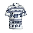 thumbnail image 2 of Fotbe Sea Underwater Turtles Hawaiian Shirt For Men Unisex Summer Beach Casual Short Sleeve Cotton Linen Button Down Shirts-Small, 2 of 9