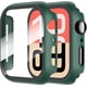 thumbnail image 1 of Yanonmyfd  2 Piezas Funda para Apple Watch Series 6/5/4/SE 3/SE 2/SE 40mm Protector Pantalla Vidrio Templado Incorporado,HD Protección Completa PC Dura Estuche Protective Case,Negro,40mm, 1 of 45