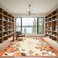 thumbnail image 2 of ODIKA 8'x10' Machine Washable Non-Slip Area Rug, Oriental Burnt Orange High Traffic Rug, Orange, 1058118, 2 of 7