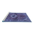 thumbnail image 2 of Ahgly Company Machine Washable Indoor Round Persian Blue Traditional Area Rugs, 8' Round, 2 of 4