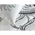 thumbnail image 4 of Ambesonne Sun Quilted Bedspread Set 3 Pcs, Tribal Star Moons, King Size, Black White, 4 of 5
