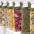 thumbnail image 3 of Greenland Home Fashions Antique Chic 100% Cotton Authentic Patchwork Tab Top Window Valance, 84" W x 21" L, 3 of 9