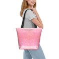 thumbnail image 2 of Balery Sparkly Pink Glitter Bolsa de Hombro con Diseño, Bolsa Grande y Duradera, Bolsa Versátil para Compras, 2 of 6