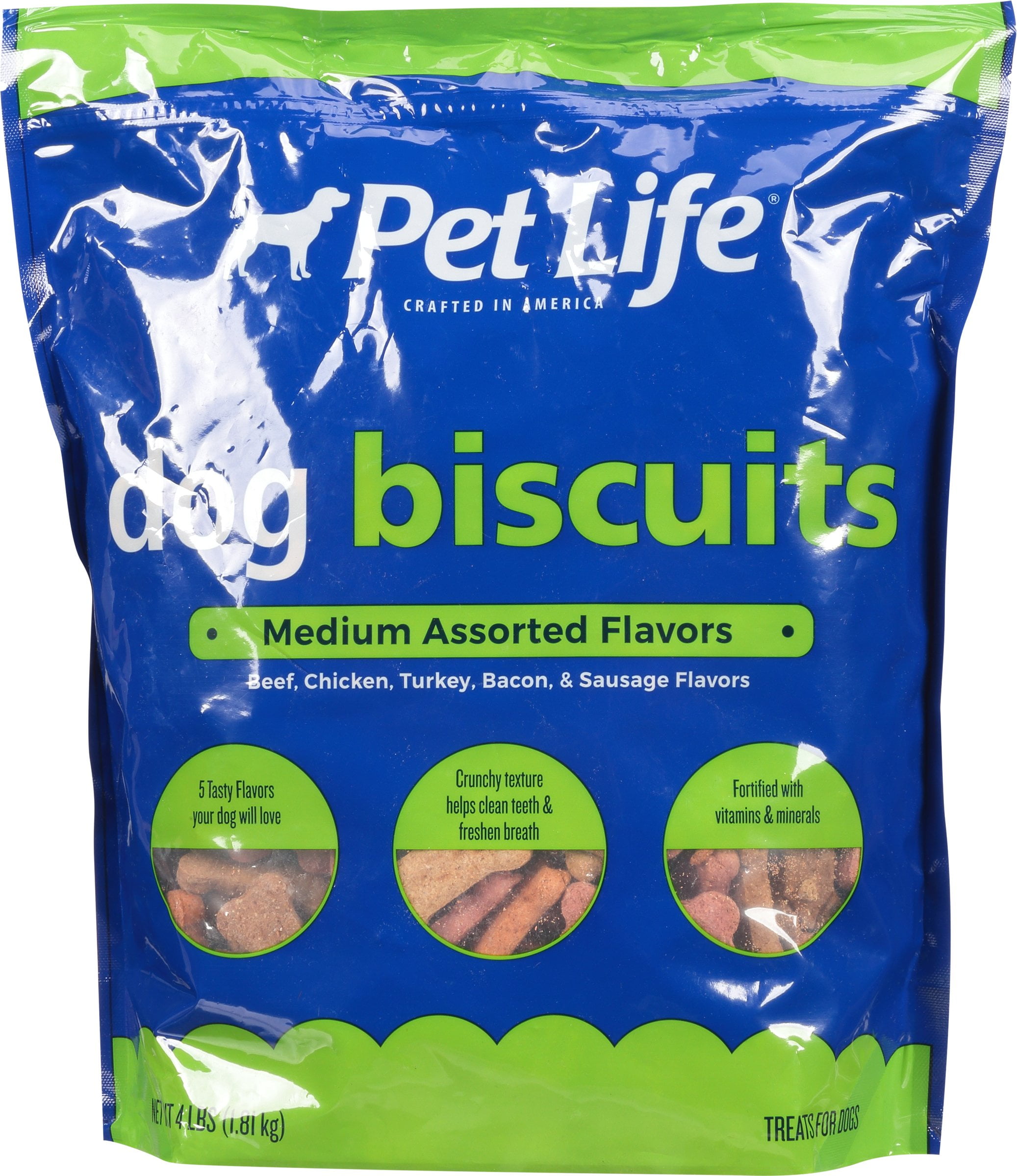 Sunshine Mills PetLife Variety Pack Dry Dog Treat, 4 Lb