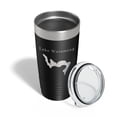 thumbnail image 4 of Lake Waramaug Map Tumbler Travel Mug Insulated Laser Engraved Coffee Cup Connecticut 20 oz Black, 4 of 5