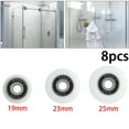 thumbnail image 4 of 8Pcs Replacement Shower Door Roller Runner Wheels 19/23/25mm Wheel Diameter, 4 of 5