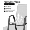 thumbnail image 4 of Yiwa Portable Folding Patio Dining Chairs, 4-Pack with Armrests, Metal Frame for Backyard, Outdoor Use(Only 4 Chairs), 4 of 7
