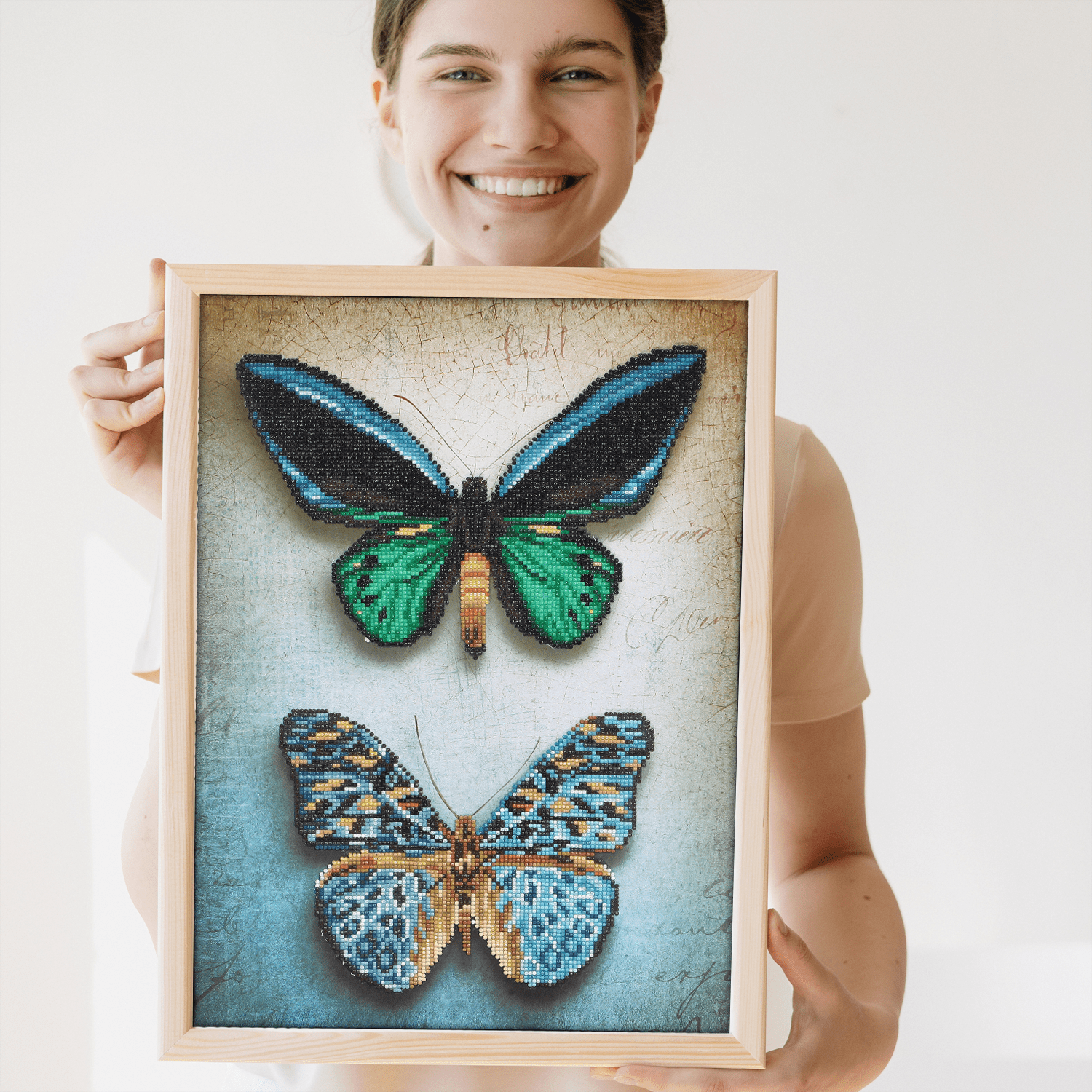 Diamond Dotz Antique Butterflies Diamond Painting Kits for Adults - Diamond Art Kits a Relaxing Creative Craft Kit with Dotz Gems 20.3x14.6