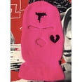 thumbnail image 5 of GRNSHTS 3-Hole Full Face Cover, Thermal Knit Ski Mask Winter Balaclava Cap for Outdoor Sports (Rose Red), 5 of 8
