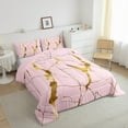 thumbnail image 3 of Manfei Pink Marble 2pcs Bedding Comforter Set,Watercolor Art Twin Comforter Sets,Stone Patter Breathable Bedding Set,Ultra Soft Teenager Bedroom Decor,Reversible, 3 of 8