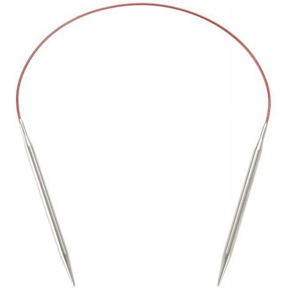 ChiaoGoo 16 Inch Red Lace Stainless Steel Circular Knitting Needles (Tip Sizes US-000 to US-15)