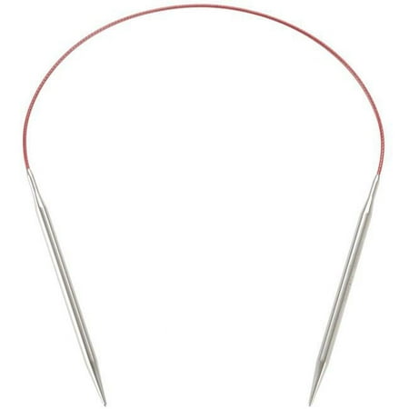 UPC: 0812208027167 | Red Lace Stainless Steel Circular Knitting Needles 16  -Size 2/2.75mm