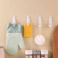 thumbnail image 6 of 6 Pcs Self Adhesive Clips,Plastic Rotatable Tapestry Sticky Springless Hanger, Towel Holder,Wall Clip,3.46 Inch Rotatable Transparent Mini Plastic Clips for Home Poster Photo Decorations,Clear, 6 of 9