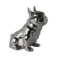 thumbnail image 1 of Estatua de perro Zulema Cerámica Verde Regalo de cumpleaños, 1 of 5