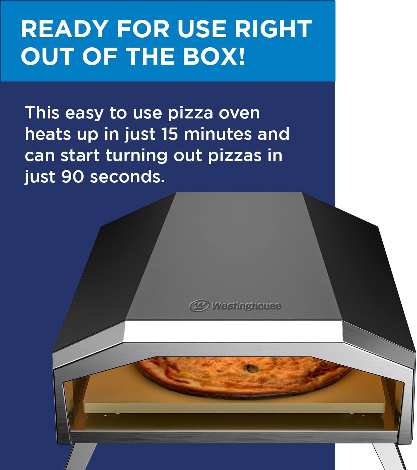 Westinghouse Gas-powered Artisan Outdoor Pizza Oven - Stainless Steel  Portable Pizza Ovens,Gas - Walmart.com