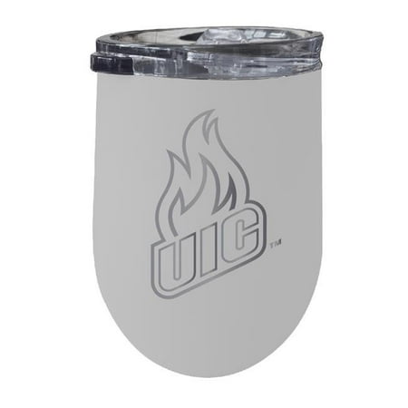 

R & R Imports ITWE-C-CHI20W University of Illinois at Chicago 12 oz Insulated Wine Stainless Steel Tumbler White