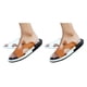 thumbnail image 1 of Minnieouse 2 piezas estilo casual hombres playa caminar sandalia niños fiesta en la piscina portátil verano punta abierta zapatillas zapatos marrón blanco talla 45 2Conjunto, 1 of 6