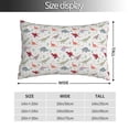 thumbnail image 2 of Kdxio Cotton Pillow Cases Pillowcases,Soft and Breathable Bedroom Pillow Cases-Cute Dinosaur, 2 of 8