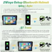 Carpuride W502 Wireless Carplay Screen Motorcycle Display Stereo Bluetooth Waterproof 5Moto Radio