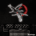 thumbnail image 4 of Craftnamesign Red-Crowned Crane Neon Sign, Japanese Shop Restaurant Decor, 4 of 4