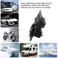 thumbnail image 3 of Car Marine Green LED Single Rocker Light Switch + CarCigar Lighter, 3 of 7