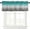 Turquoise Grey, variant on Windows Valances Curtain Blue and Grey Ombre Kitchen Valances Rod Pocket Gradient Gradual Color Modern Window Treatment Short Topper Curtains for Kitchen Bathroom Living Room 1 Panel,54 x 18 inch
