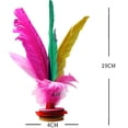 thumbnail image 2 of Kuymtek Ejercicio Volante Plumas Pollo Patada Pie Elegante China Jianzi, 2 of 9