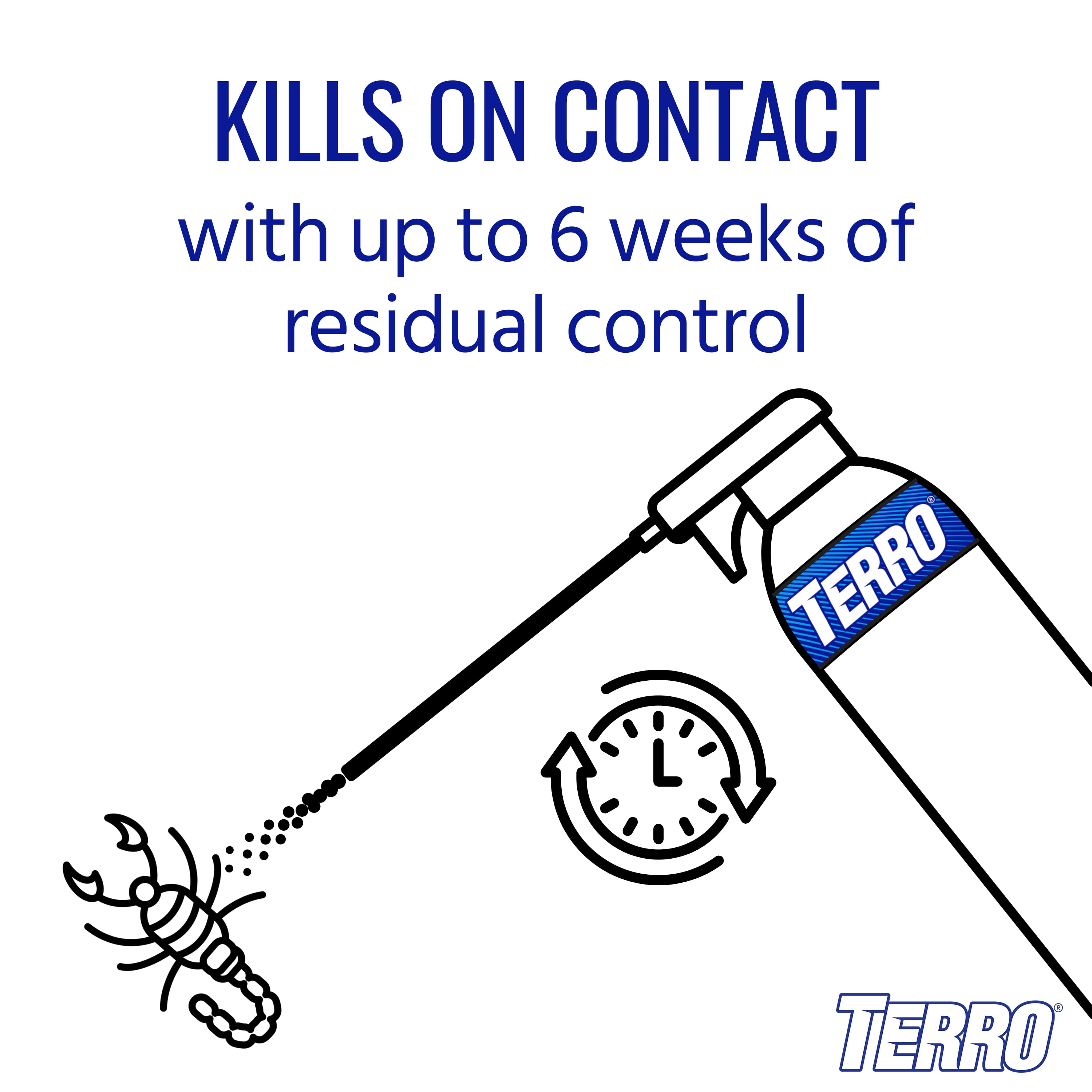 Terro 16 oz. 2-Way Spray Aerosol Spray Scorpion & Spider Killer T2102-6