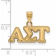 thumbnail image 2 of Ss/Gold Plated Sterling Silver With Gp Logoart Alpha Sigma Tau Small Pendant (15 X 21) Made In United States gp002als, 2 of 5