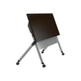 thumbnail image 1 of BBF - Table - mobile - Rectangulaire - Cerisier Moka - base Grise Métallique, 1 of 8