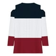 thumbnail image 5 of RXIRUCGD Blouse Décontractée à Rayures à Manches Courtes pour Femmes, Blanc, Taille: TG, 5 of 5