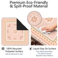 thumbnail image 4 of Peach Citrus Dragon Craks Mahjong Mat 31.5x31.5 Inch | Non-Slip And Noise Reduction Mah Jong Table Mat Cover with Carrying Bag For Mahjong Lovers, Poker, Board Games And Dominoes, 4 of 7