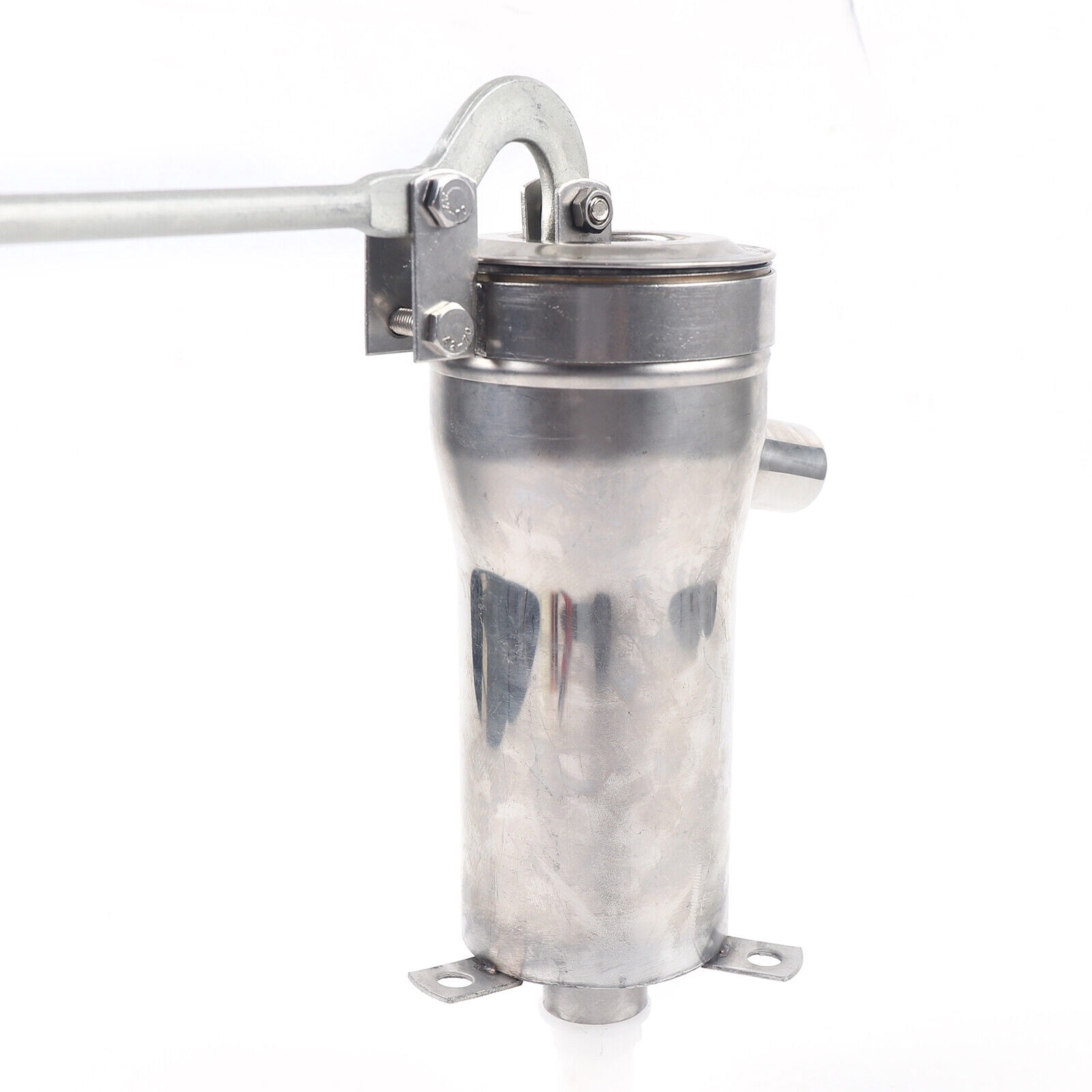 Retro Silver Manual Stainless Steel Well Pump, Hand Water Suction Pump, Antique Manual Hand Well Pump