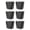 Black, variant on HeSLehs Flexible Tub Basket 25 Liter/6.6 Gallon Plastic Multifunction Storage Tote Bin with Handles, Black (6 Pack)