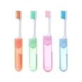 thumbnail image 2 of 4Pcs Portable Travel Folding Toothbrush with Box Durable Clean for Vacations Colco cepillo de dientes plegable, 2 of 8