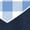 NAVY, variant on Instant Message - Gingham Heart Short Sleeve Graphic T-Shirt