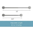 thumbnail image 2 of UniVerse 2 Pack Magnetic Curtain Rod for Metal Doors Adjustable 8.5-12 Inch, 3/8 in. Diameter, Magnetic Rod No Drill, Narrow Sidelight Window Mini Curtain Rod(Nickel), 2 of 10