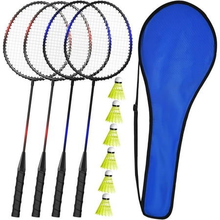 KH Badminton Rackets Set for Adults, Outdoor Sports, Racquets, Shuttlecocks & Carry Bag Included