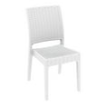thumbnail image 4 of Luxury Commercial Living 5-Piece White Solid Wickerlook Patio Dining Set 34", 4 of 7