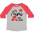 thumbnail image 3 of Inktastic Mimi Was Here Red Kisses Boys or Girls Toddler T-Shirt, 3 of 5