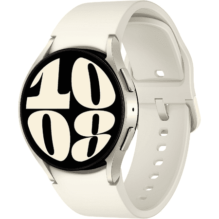 Samsung Galaxy Watch 6 Cellular 60mm Gold Case with Cream Sport Band, (Refurbished)