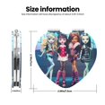 thumbnail image 3 of Pofeuu Monster High for Portable Pocket Makeup Mirror PU Cover Compact Travel Mirror with Normal and Magnifying Double Sided Glass-Heart Shape, 3 of 9