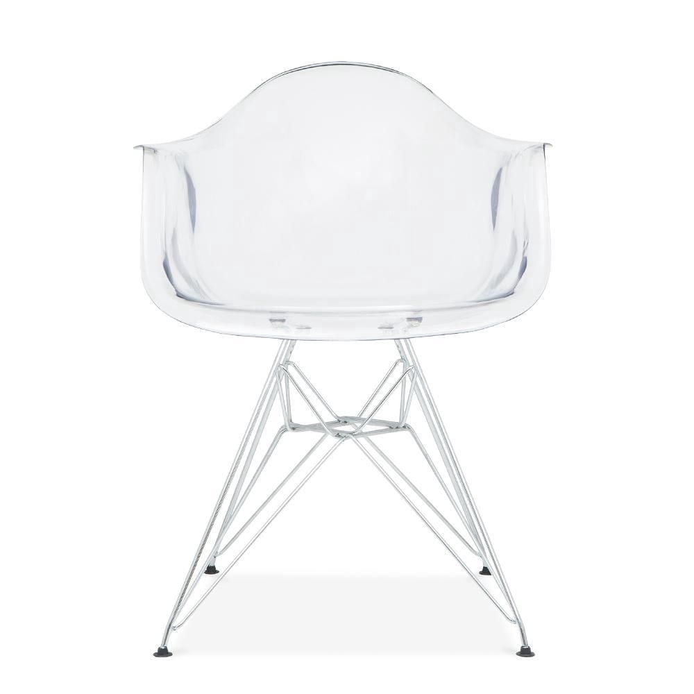 Acrylic Bucket Chair with Chrome Legs - Adults