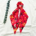 thumbnail image 1 of Halloween Women Hair Bands Hair Scrunchies Flower Pattern Scarf Ties Bowknot Ropes, 1 of 3
