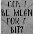 thumbnail image 2 of Funny Can I Be Mean For A Bit Joke Womens Fitted Plus Size Graphic Tee Brisco Brands 2X, 2 of 6
