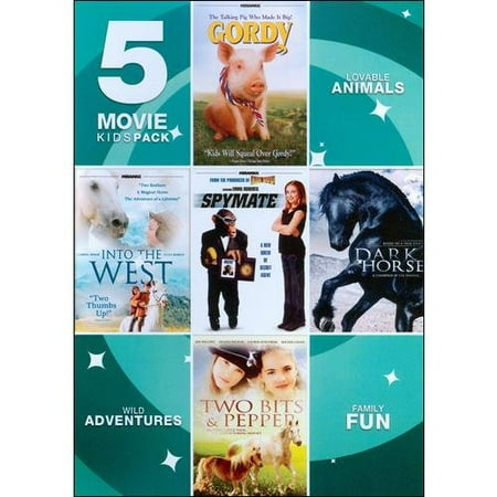 5-Movie Kids Pack: Gordy / Into The West / Spymate / Dark Horse / Two Bits & Pepper