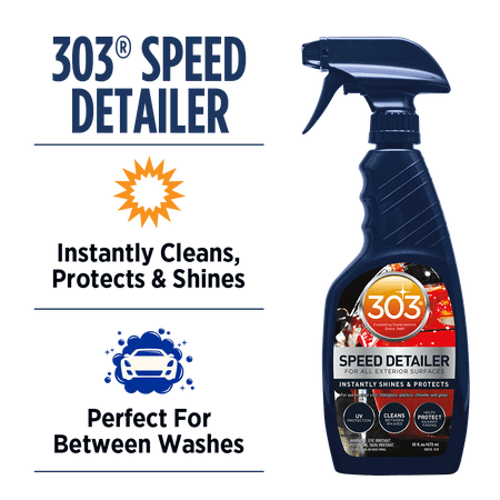 303 Automotive Speed Detailer and Cleaner with UV Protection for Interior and Exterior