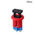 thumbnail image 2 of Mini interruptor de circuito seguro de resistencia a la resistencia al desgaste ajustable, rojo, rojo, rojo, candado industrial, antihip, MCPI 20 piezas Inevent TO001363-04B, 2 of 6