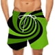thumbnail image 1 of Pantalones Cortos Para Hombre Cintura Elástica Casual Pantalones de Playa Con Estampado 3D A Rayas Colorblock Odeerbi ODB165306, 1 of 4